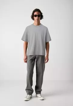 Простая футболка CROP Abercrombie & Fitch, синий