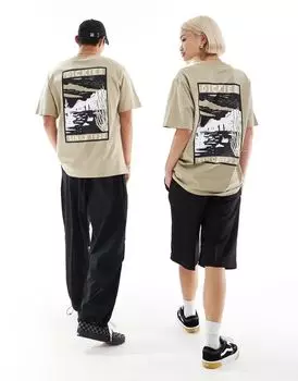 Простая футболка цвета хаки с короткими рукавами и принтом на спине Dickies North, эксклюзивно для ASOS