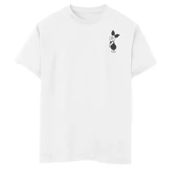 Простая футболка Disney's Winnie The Pooh с рисунком поросенка для мальчиков 8–20 лет на левой груди Disney