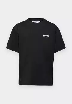 Простая футболка DRIP LOGO BOXY UNISEX Fiorucci, черный