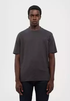 Простая футболка Emporio Armani, антрацит