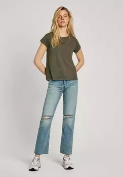 Простая футболка FELICE Pepe Jeans, темно-зеленый