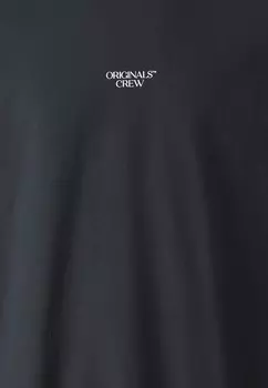 Простая футболка JORBROOKLYN BRANDING TEE CREW NECK Jack & Jones, черный