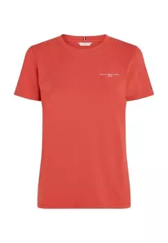 Простая футболка MINI LOGO Tommy Hilfiger, красный