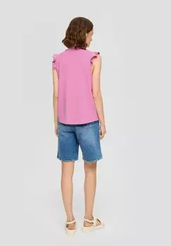 Простая футболка MIT VOLANTS s.Oliver, розовый