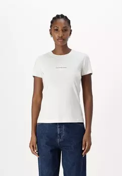 Простая футболка MONOLOGO SLIM TEE Calvin Klein, цвет Ivory