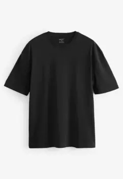 Простая футболка RELAXED FIT 5 PACK Next, черный