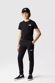 Простая футболка с куполом для подростков The North Face, черный