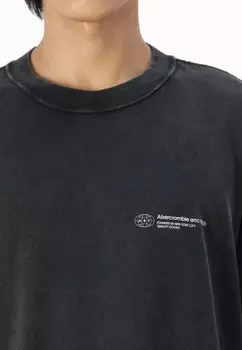 Простая футболка VINTAGE BLANK LOGO Abercrombie & Fitch, черный