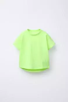 Простая футболка ZARA, цвет Light yellow