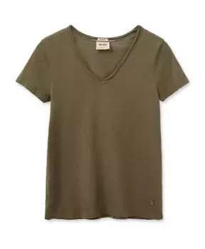 Простая футболка жженого оливкового цвета Mos Mosh, зеленый