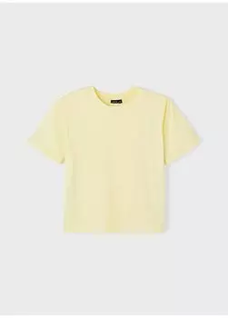 Простая горчичная футболка для девочек 13204083 Lmtd, оранжевый