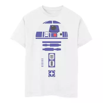 Простая костюмная футболка R2-D2 на Хэллоуин для мальчиков 8–20 лет со «Звездными войнами» Licensed Character