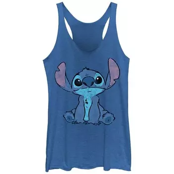 Простая майка с потертостями для детей Disney's Lilo & Stitch Licensed Character, цвет Royal Heather