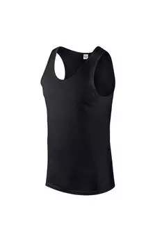 Простая майка Softstyle Gildan, черный