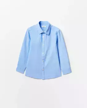 Простая оксфордская рубашка Sfera, светло-голубой