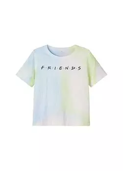 Простая розовая футболка с круглым вырезом для девочек 13203685 Lmtd, розовый