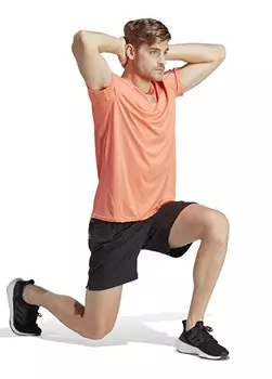 Простая розовая мужская футболка с круглым вырезом Adidas