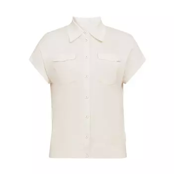 Простая рубашка Deep Breath с короткими рукавами, кремовый