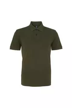 Простая рубашка-поло с короткими рукавами Asquith & Fox, зеленый