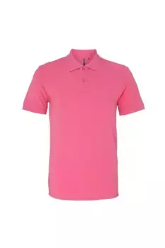 Простая рубашка-поло с короткими рукавами Asquith & Fox, розовый
