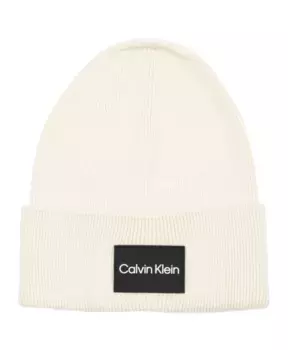 Простая шапка с логотипом Calvin Klein, бежевый