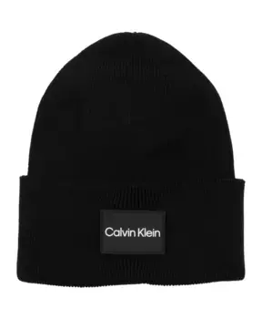 Простая шапка с логотипом Calvin Klein, черный