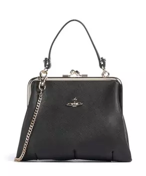 Простая сумка через плечо Granny из сафьяновой кожи из искусственной кожи Vivienne Westwood, черный