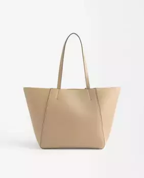 Простая сумка через плечо в стиле шоппер с магнитной застежкой Parfois, бежевый