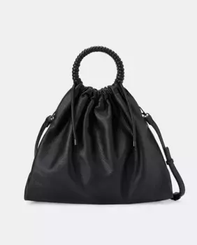 Простая сумка для покупок с ручкой Jo & Mr. Joe, черный