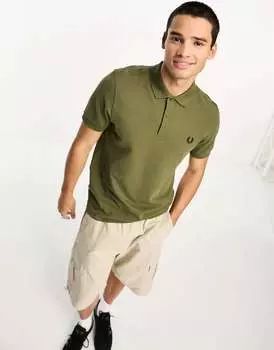 Простая зеленая рубашка-поло Fred Perry