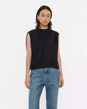 Простая женская блузка без рукавов Bimba y Lola, черный