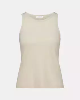 Простая женская футболка без рукавов Easy Wear, бежевый