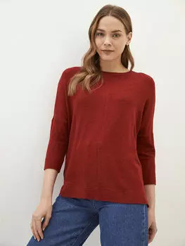 Простая Женская футболка с круглым вырезом LC Waikiki Basic