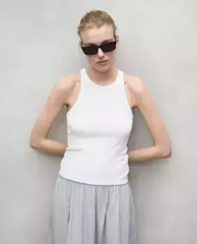 Простая женская майка Ecoalf, белый