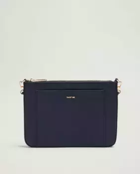 Простая женская сумка через плечо с регулируемой ручкой и застежкой-молнией Parfois, темно-синий