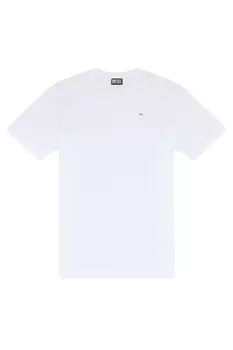 Просто футболка с овальным вырезом Diesel, белый