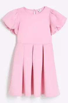 Простое платье для девочек с аквалангом River Island, розовый