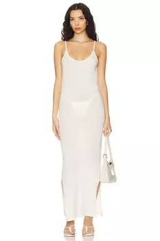 Простое платье Donni., бежевый