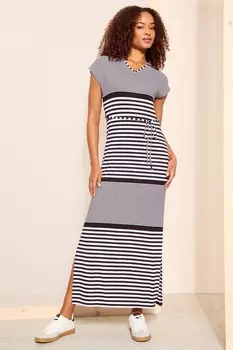 Простое платье-майка макси с поясом Friends Like These, черный