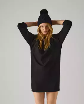 Простое платье с длинными рукавами Ysabel Mora, черный