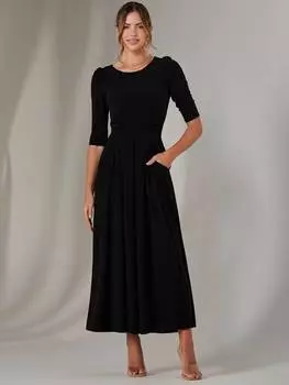 Простое трикотажное платье enya Jolie Moi, черный