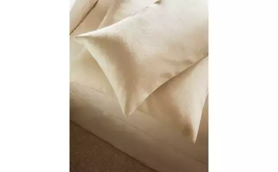 Простой чехол на подушку Zara Home, светло-бежевый