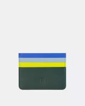 Простой держатель для карт Dudu из телячьей кожи napa, чёрный