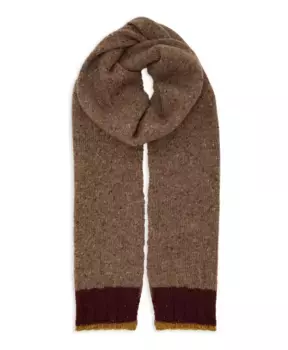 Простой мужской шарф с контрастным краем. Gallo, мультиколор