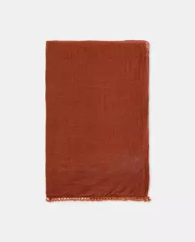 Простой шарф с бахромой Tintoretto, цвет Toffee