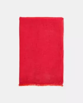 Простой шарф с бахромой Tintoretto, красный
