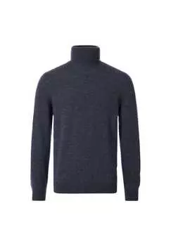 Простой свитер с высоким воротом Casamoda, синий