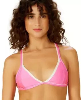 Простой треугольный верх бикини Blueman, розовый