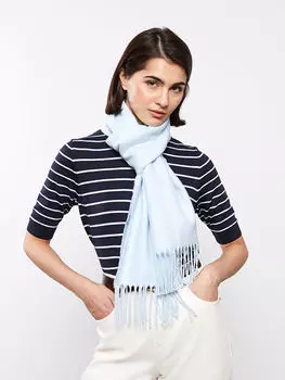 Простой женский шарф с кисточками LCW Accessories